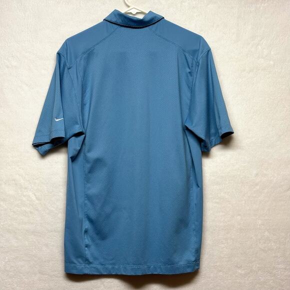 Nike Golf Nike Fit Dry Performance Polo (2) Size M  Embroidered Logo Orange Blue - Picture 5 of 14